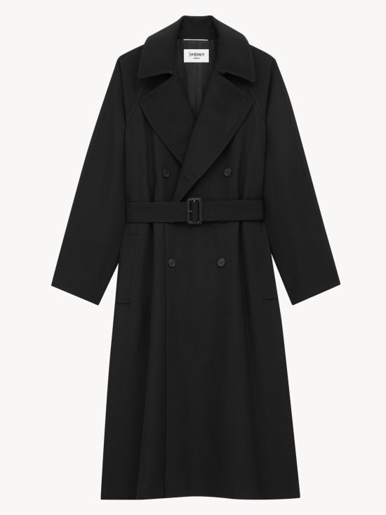 25FW 생로랑 코트 848512Y5J40 1000 Black - SAINT LAURENT