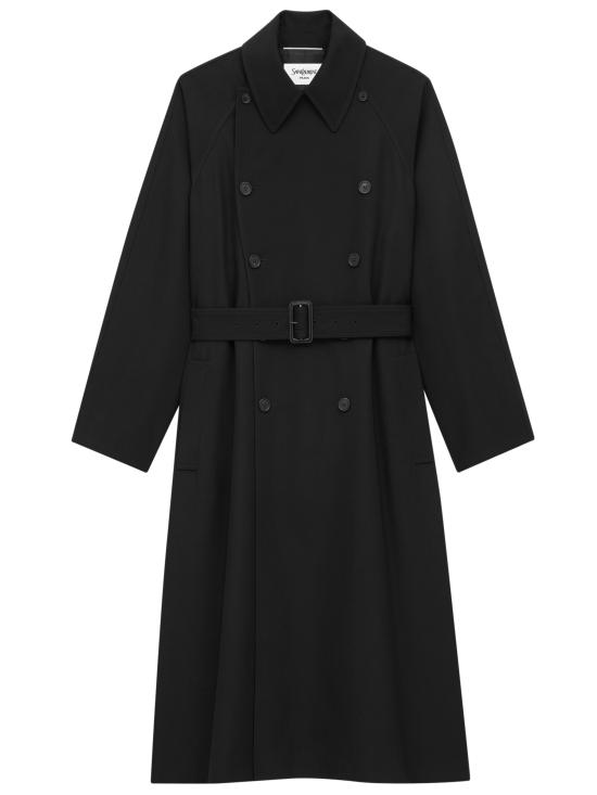 25FW 생로랑 코트 848512Y5J40 1000 Black