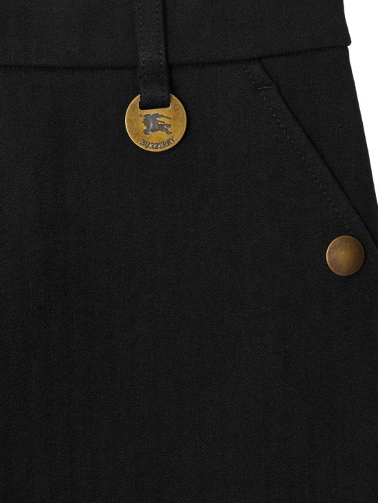 25FW 버버리 헤링본 스트레치 코튼 조드퍼 팬츠 8114845 A1189 Black - BURBERRY