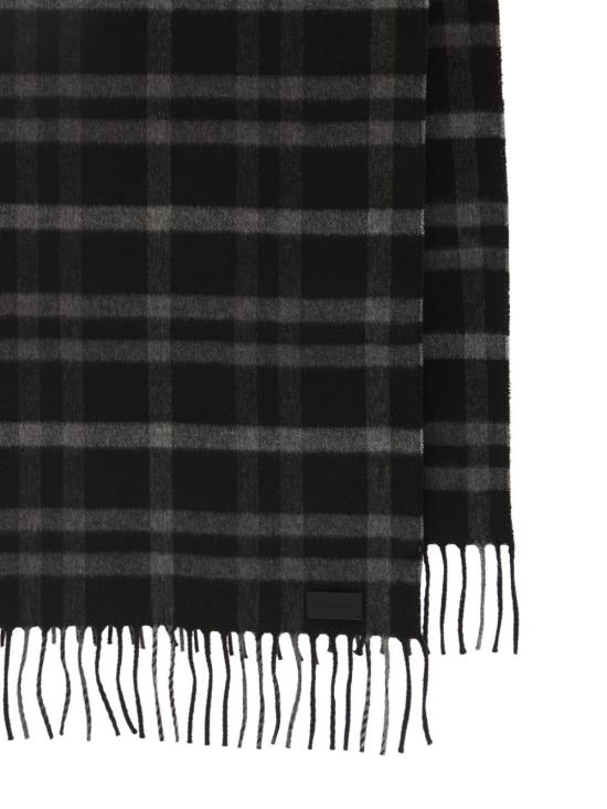 25FW 생로랑 머플러/스카프 837616 3YS311078 Black ivory - SAINT LAURENT