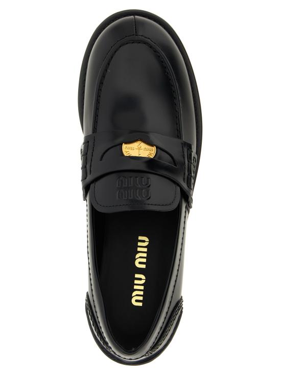 25FW 미우미우 로퍼 5D773DF020ULXF0002 Black - MIU MIU