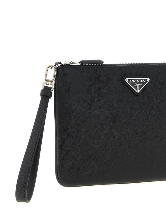 25FW 프라다 클러치/파우치 2NH024PN9F0002 Black - PRADA
