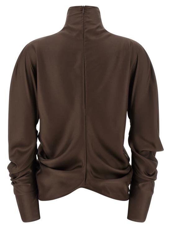 25FW 더로우 블라우스 10206W4178TAU Brown - THE ROW