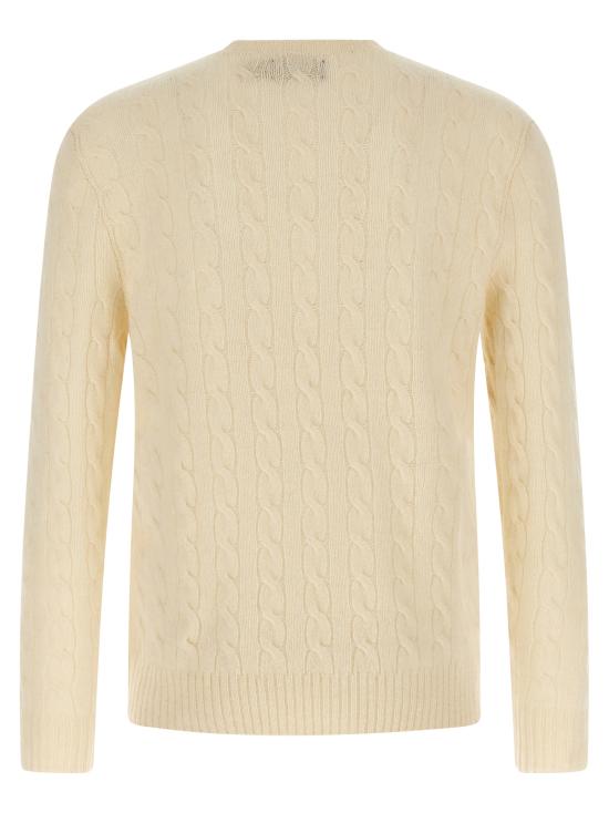26FW 폴로 랄프로렌 케이블 니트 스웨터 710876762010 White - POLO RALPH LAUREN