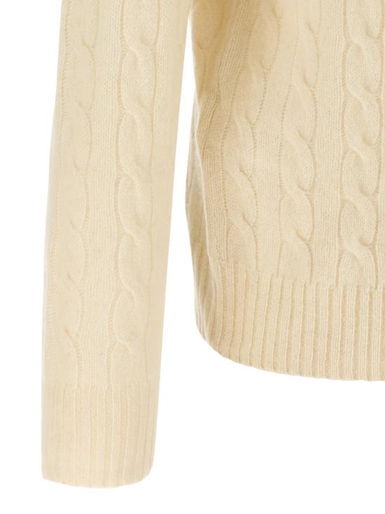 26FW 폴로 랄프로렌 케이블 니트 스웨터 710876762010 White - POLO RALPH LAUREN