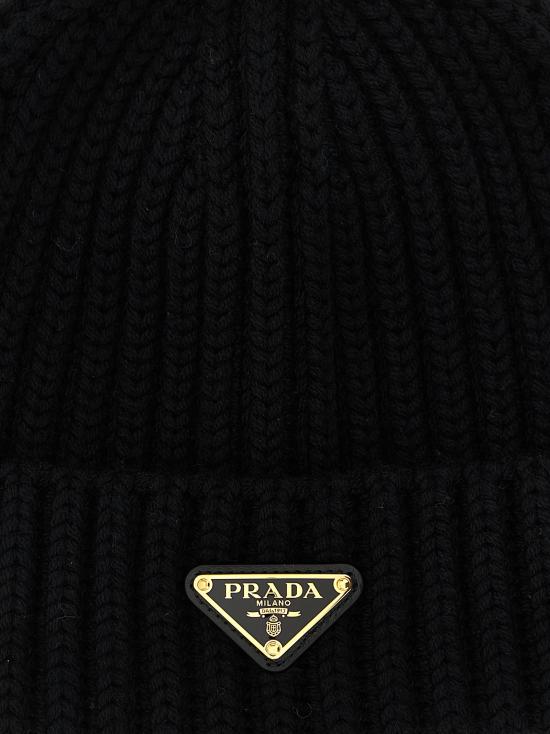 26FW 프라다 울 비니 울 비니 1HC3902DZLF0002 Black - PRADA