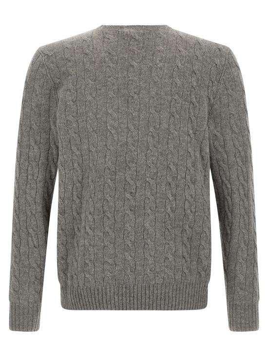 26FW 폴로 랄프로렌 케이블 니트 스웨터 710876762012 Gray - POLO RALPH LAUREN