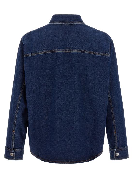 25FW 아미 긴팔 셔츠 UJK788DE0104402 Blue - AMI