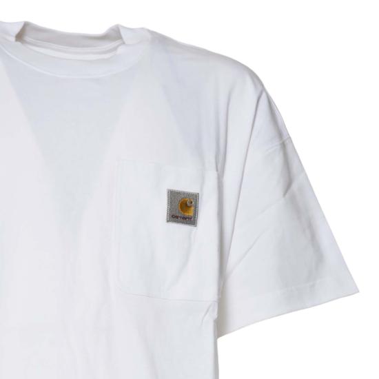 25FW 칼하트 WIP 반팔 티셔츠 I035523 02XX White - CARHARTT WIP