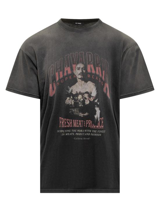 25FW 윌리 차바리아 반팔 티셔츠 WCJSY0141 001 BLACK