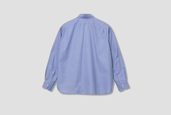 25FW SALON C. LUNDMAN 셔츠 더블 칼라  - 람세스 코튼 필라필 CL504 블루 - OTHER BRANDS