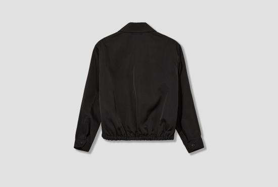 25FW SALON C. LUNDMAN 자켓 조각 나일론 봄버 - 재활용 나일론 및 코튼 CL207 블랙 - OTHER BRANDS