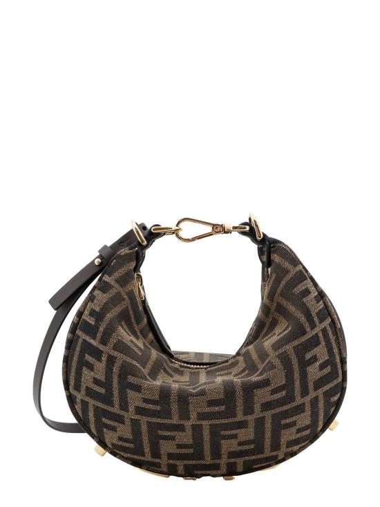 26SS 펜디 펜디그라피 FF 패브릭 미니백 8BS081ALP3F1MAT BROWN DOM