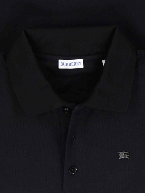 25FW 버버리 메탈 EKD 코튼 폴로 셔츠 8116183A1189 Black - BURBERRY