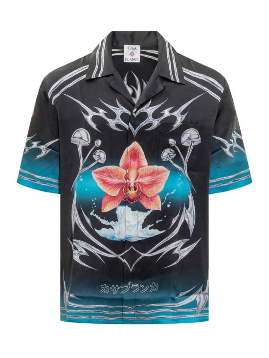 25FW 카사블랑카 긴팔 셔츠 MAW25SH00303 BLADES Black