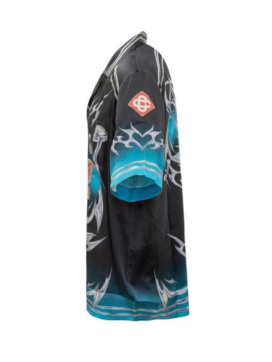 25FW 카사블랑카 긴팔 셔츠 MAW25SH00303 BLADES Black - CASABLANCA