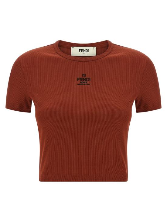 25FW 펜디 반팔 티셔츠 FS8110ANQMF1T6K BROWN