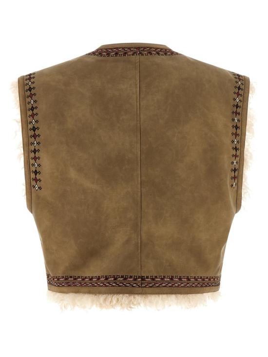 25FW 이자벨마랑에뚜왈 베스트 GI0061FAC3A02E50TA Beige - ISABEL MARANT ETOILE