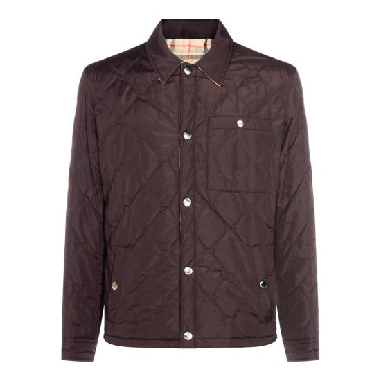 25FW 버버리 리버시블 퀼팅 나일론 오버셔츠 8115728A1491 PURPLE