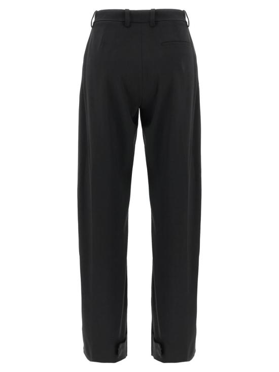 25FW 몽클레어 스트레이트 팬츠 K24032A00003M6523999 Black - MONCLER