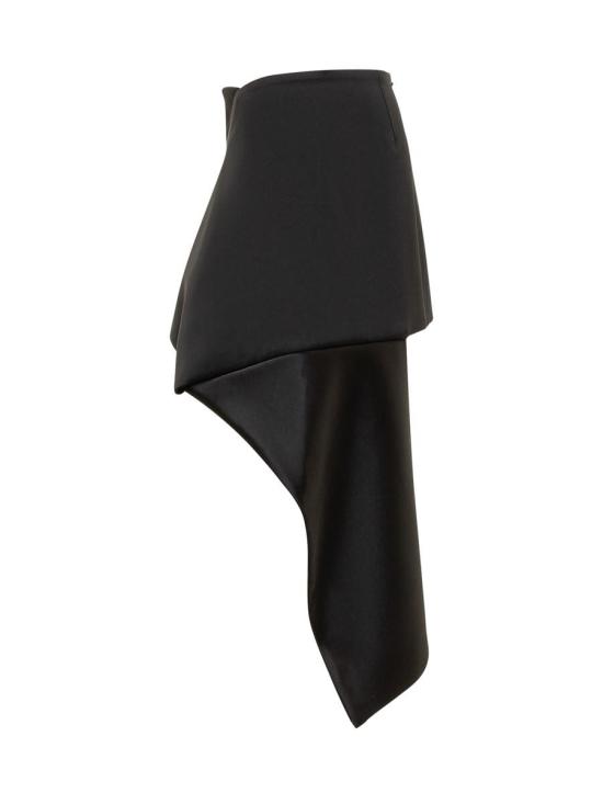 25FW 쿠레쥬 숏 스커트 425CJU313TA0007 9999 Black - COURREGES