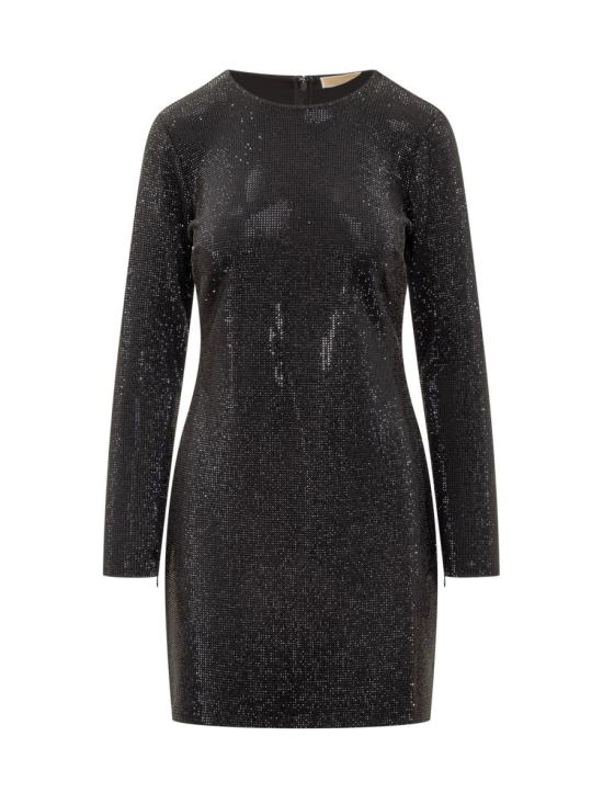 25FW 마이클 코어스 미디 원피스 MF5839ID6E 001 Black