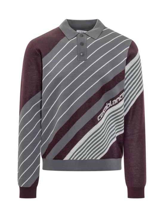 25FW 카사블랑카 긴팔 셔츠 MAW25KW110301 AUBERGINE PURPLE