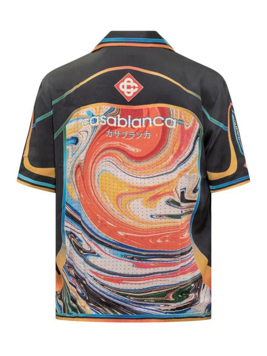 25FW 카사블랑카 긴팔 셔츠 MAW25SH00302 MARBLE MULTICOLOR - CASABLANCA