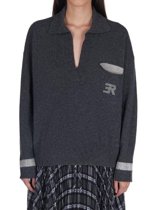 25FW 에르마노 피렌제 스웨터 D47EM022EO4 MFA98 Anthracite - ERMANNO FIRENZE