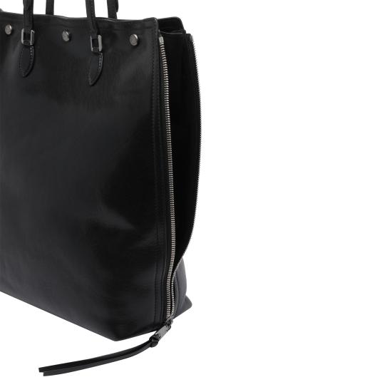 25FW 돌체앤가바나 아테네 레더 토트백 BM3093 AH85080999 Black - DOLCE & GABBANA