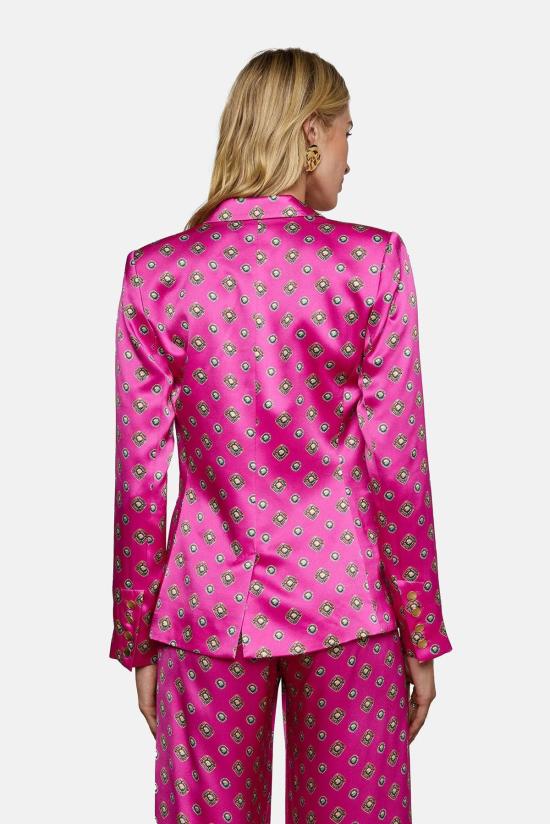  라장스 수트 세트 콜린 실크 블레이저 - L'AGENCE