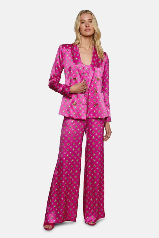  라장스 수트 세트 콜린 실크 블레이저 - L'AGENCE