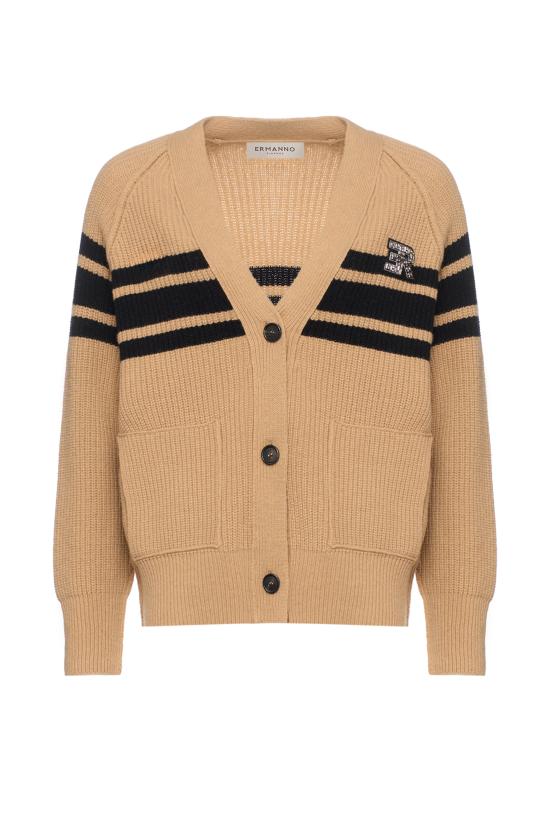 25FW 에르마노 피렌제 가디건 D47EN010EO1 MF784 Camel