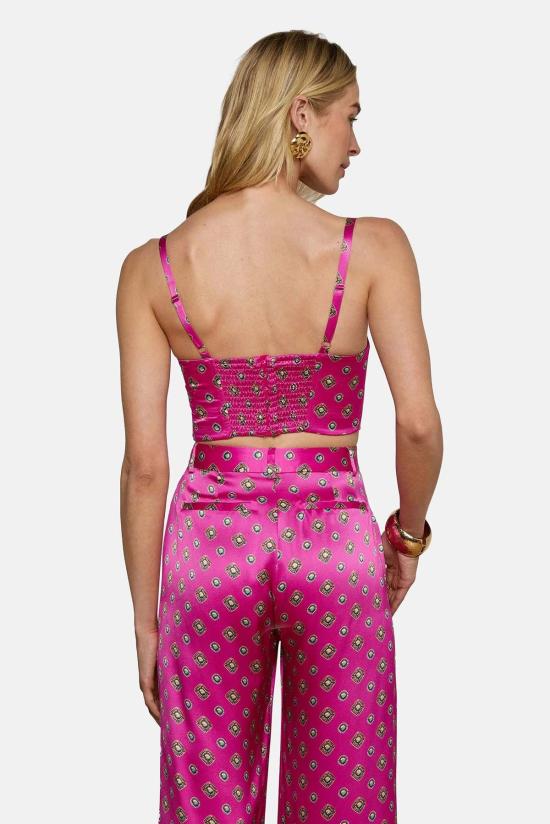  라장스 민소매 티셔츠 소냐 실크 버스티에 - L'AGENCE