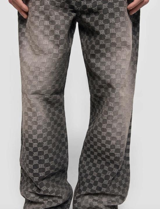  미스비헤이브 데님 팬츠 미스비에이치브 오스틴 모노그램 진 - MISBHV