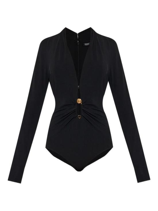 25FW 베르사체 바디수트 티셔츠 10210181A144751B000 Black