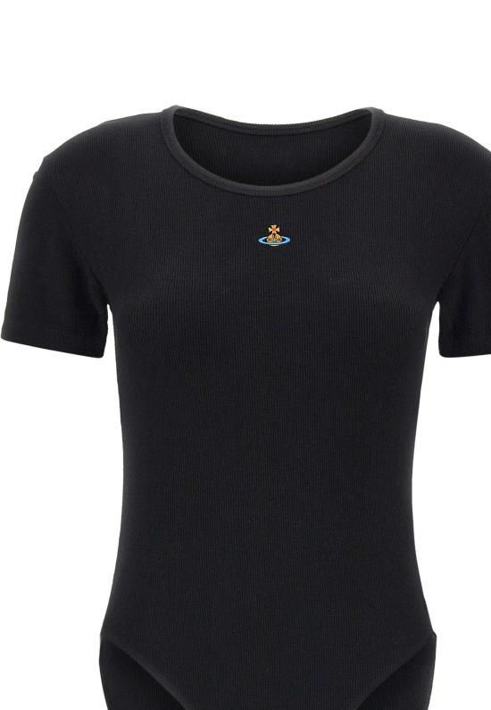 25FW 비비안웨스트우드 반팔 티셔츠 1G010012J009CN401 BLACK DOM - VIVIENNE WESTWOOD