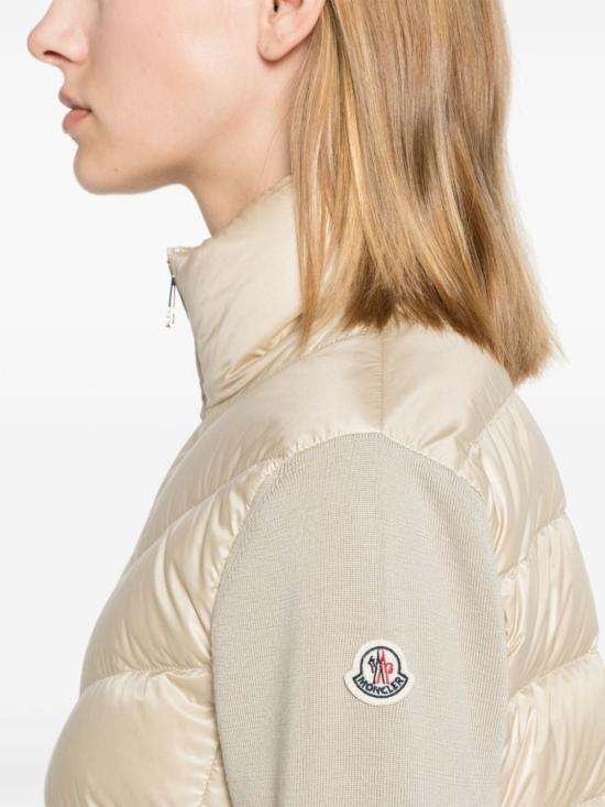 25FW 몽클레어 패딩 울 집업 가디건 9B00024M1131200 BEIGE DOM - MONCLER