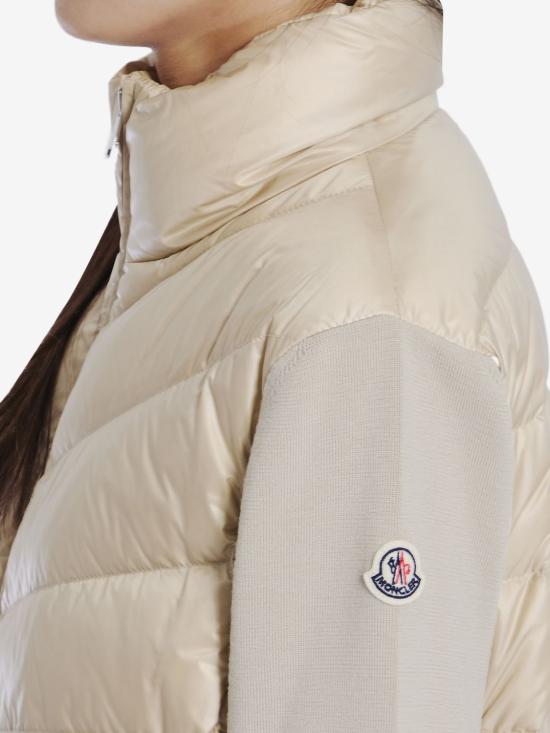 25FW 몽클레어 패딩 울 집업 가디건 9B00024M1131200 BEIGE DOM - MONCLER