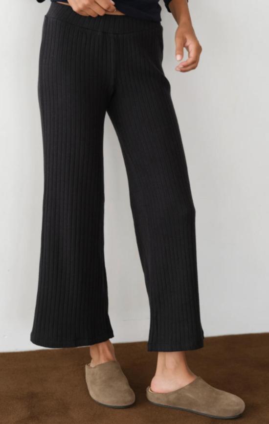  도니 스트레이트 팬츠 . 스웨터 립 킥 플레어 팬츠