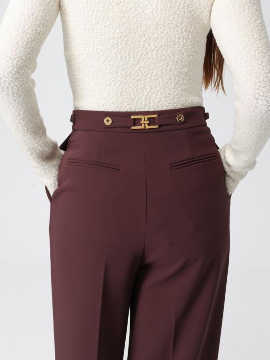 25FW 엘리자베타프랜치 스트레이트 팬츠 PA099 EA4 Wine - ELISABETTA FRANCHI