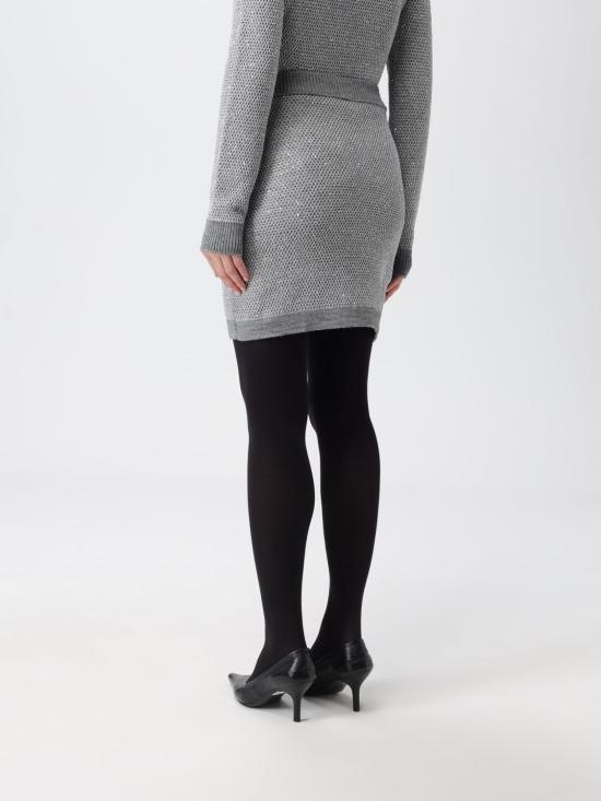 25FW 엘리자베타프랜치 숏 스커트 GK23T 431 Grey - ELISABETTA FRANCHI