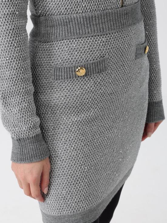 25FW 엘리자베타프랜치 숏 스커트 GK23T 431 Grey - ELISABETTA FRANCHI