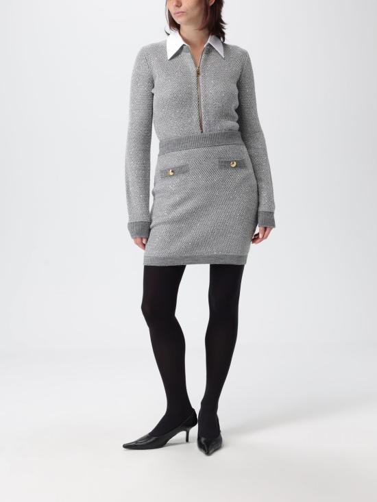 25FW 엘리자베타프랜치 숏 스커트 GK23T 431 Grey - ELISABETTA FRANCHI