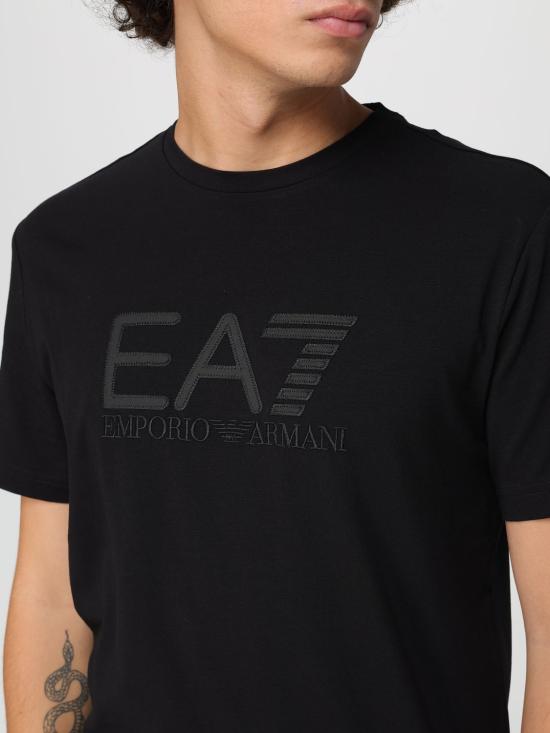 25FW 엠포리오 아르마니 반팔 티셔츠 7M000899AF10373 UC001 Black - EMPORIO ARMANI