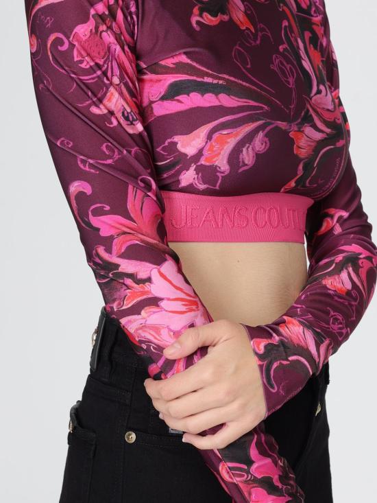 25FW 베르사체 긴팔 티셔츠 79HAH218JS501 317 Violet - VERSACE