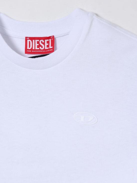 25FW [키즈] 디젤 티셔츠 J022760HGAM K100 White - DIESEL