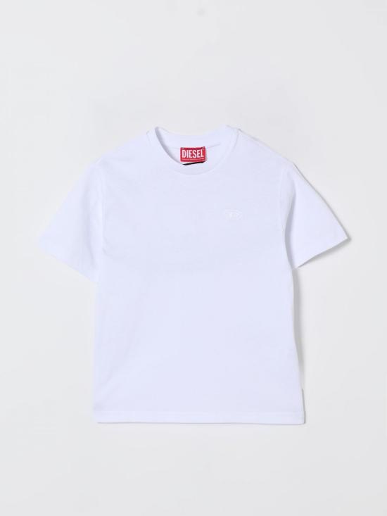 25FW [키즈] 디젤 티셔츠 J022760HGAM K100 White