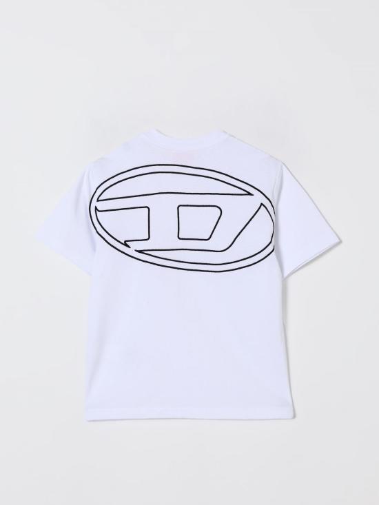 25FW [키즈] 디젤 티셔츠 J022760HGAM K100 White - DIESEL