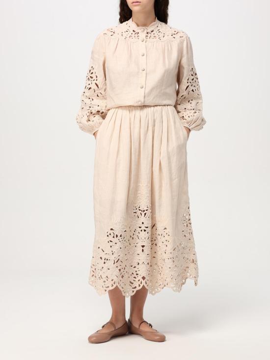 25FW 짐머만 블라우스 1834TRS251 CRM Yellow Cream - ZIMMERMANN